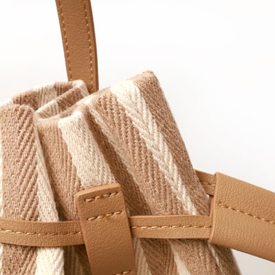 海灘風真皮/帆布肩包5