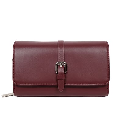 光面真皮扣帶皮夾包-多色10