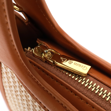 夏日編織拼接提包7