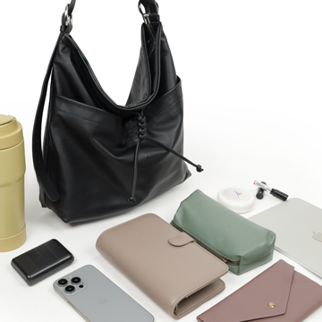 TRueSo 觸柔牛皮綁結肩包-白色9