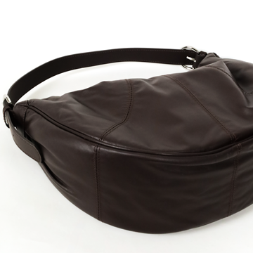 TRueSo 觸柔牛皮極軟經典牛角包-咖色5