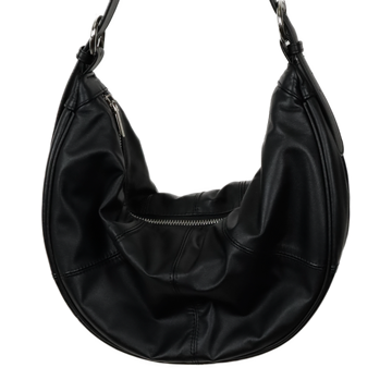 TRueSo 觸柔牛皮極軟經典牛角包-黑色2