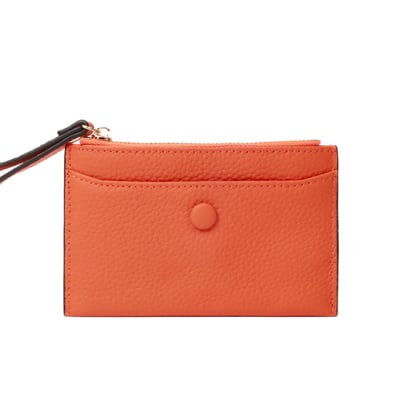 口袋拉鍊真皮小卡夾（多色）1