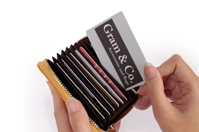 風琴式真皮卡片夾2