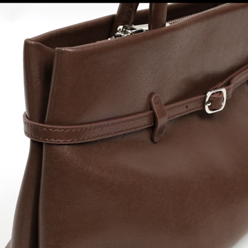 Clarette 真皮皮帶扣提包6