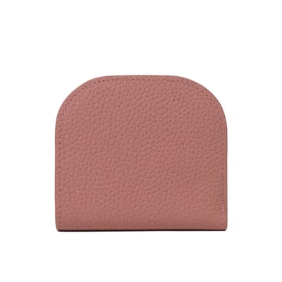 弧形真皮馬卡龍短夾(多色)4