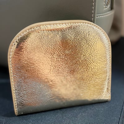 弧形真皮馬卡龍短夾(多色)17