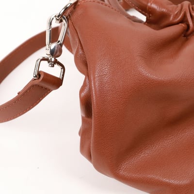 皺圈真皮提包-多色2