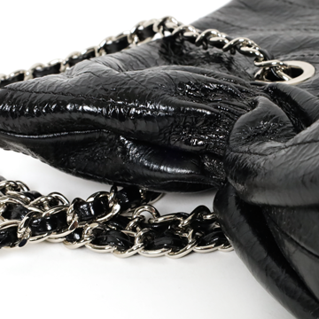 夜漫真皮抓皺收腰鍊包5