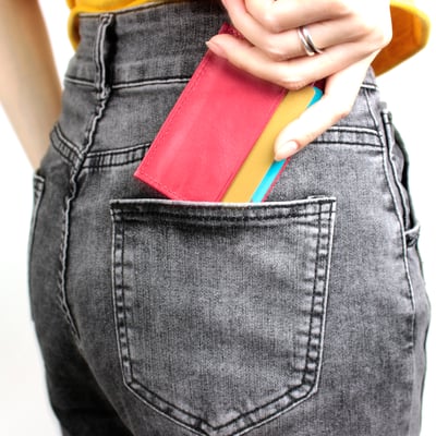 真皮特薄輕便卡夾(多色)10