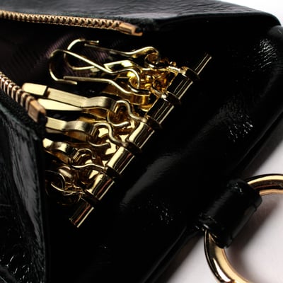 油蠟牛皮直立鑰匙包（3色）6