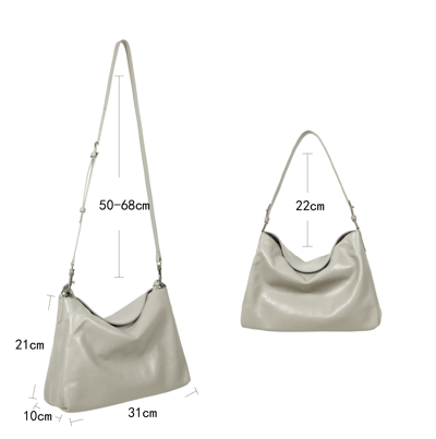 VegTa牛皮空氣雕塑軟包-泥灰14