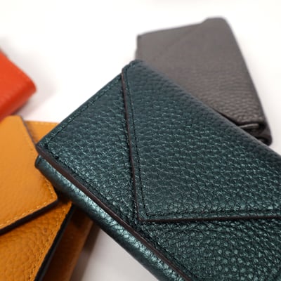 真皮信封三摺迷你短夾-多色7