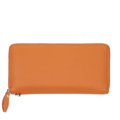 質感頭層牛皮拉鍊長夾(多色)7