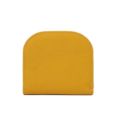 弧形真皮馬卡龍短夾(多色)2