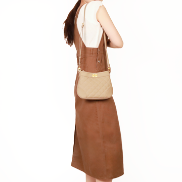 華夫餅真皮小扁包(雙色)10