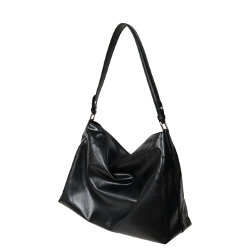 VegTa牛皮空氣雕塑軟包-墨黑4