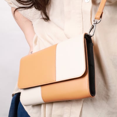 色彩札記真皮鍊夾小包（多色）8