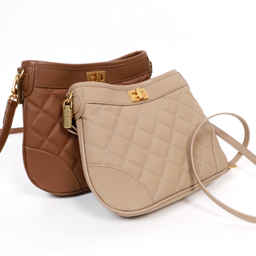 華夫餅真皮小扁包(雙色)1