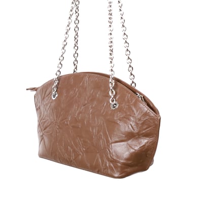 油蠟真皮褶皺側肩鍊包（多色）5