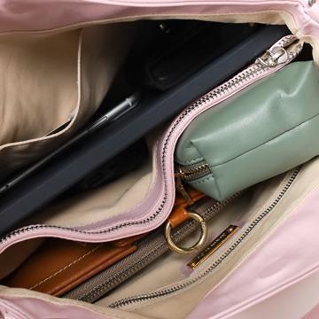 VegTa牛皮空氣雕塑軟包-墨黑9