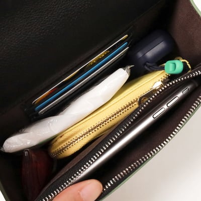 虹光系真皮鱷紋隨行包-多色18