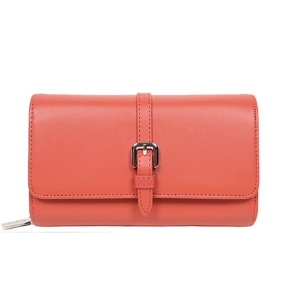 光面真皮扣帶皮夾包-多色11