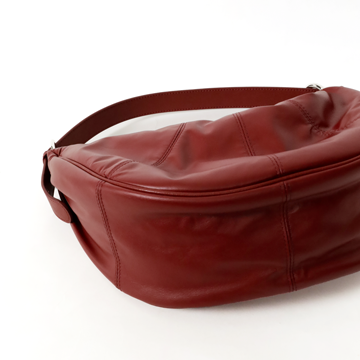 TRueSo 觸柔牛皮極軟經典牛角包-紅色5