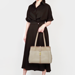 真皮拚色文件提包（多色）8