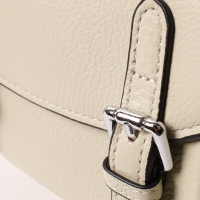 霜白學院真皮側背包4