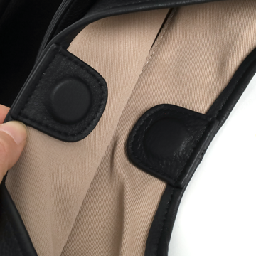 Verso Libre自由詩行真皮垂墜托特包-黑色10