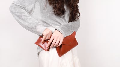 雙重身分真皮腰胸兩用包-棕色3