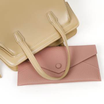 沙影真皮口金後揹包5