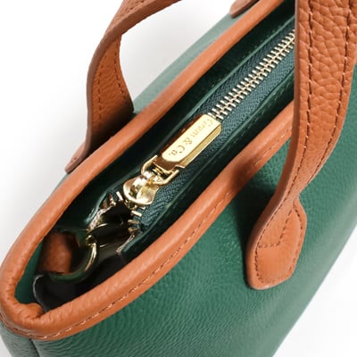 Verdant 真皮撞色托特提/肩包2