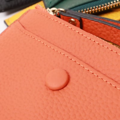 口袋拉鍊真皮小卡夾（多色）8