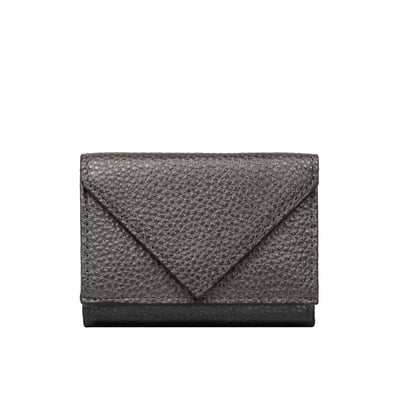 真皮信封三摺迷你短夾-多色1