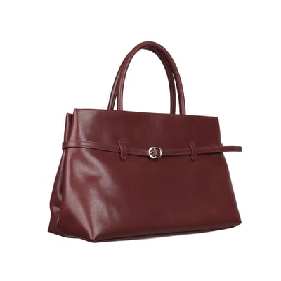 Clarette 真皮皮帶扣提包11