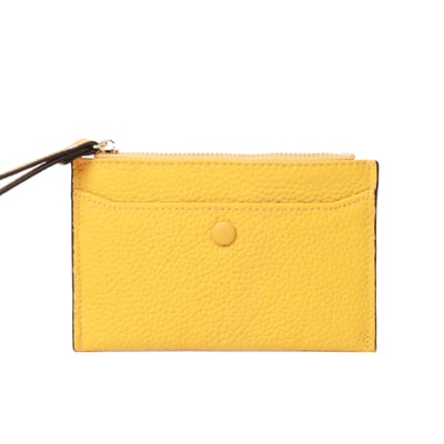 口袋拉鍊真皮小卡夾（多色）5