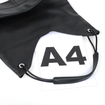 Verso Libre自由詩行真皮垂墜托特包-白色7