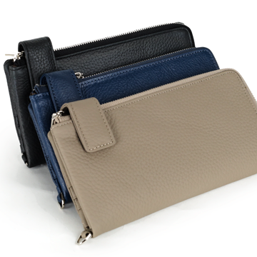 防盜拉鍊真皮長夾(多色)1