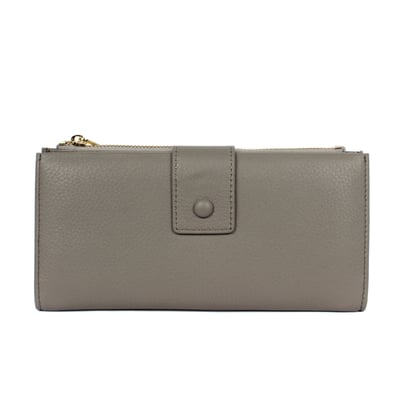 霧彩壓扣荔枝紋真皮長夾（多色）10