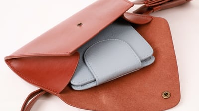 雙重身分真皮腰胸兩用包-棕色2