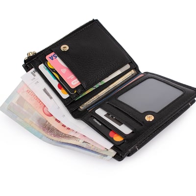 【知熙合作款】鈔感應三摺真皮短夾(6色)3