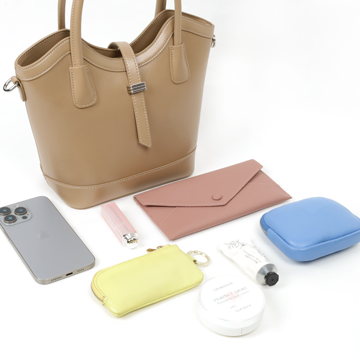 Crème光澤真皮提/肩包-雙色10