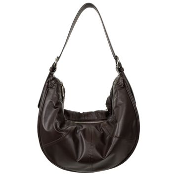 TRueSo 觸柔牛皮極軟經典牛角包-咖色3