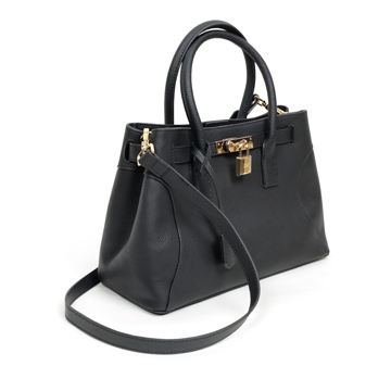 Éclat 真皮鎖釦三層手提包2