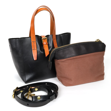 日行旅真皮撞色提/肩包1