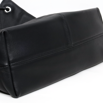 Verso Libre自由詩行真皮垂墜托特包-咖色6