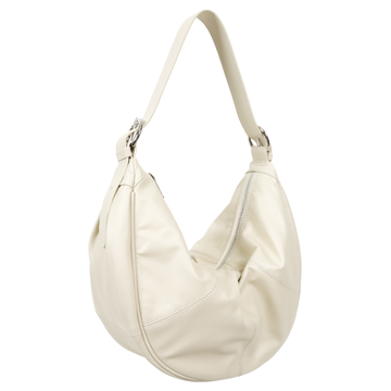 TRueSo 觸柔牛皮極軟經典牛角包-白色3