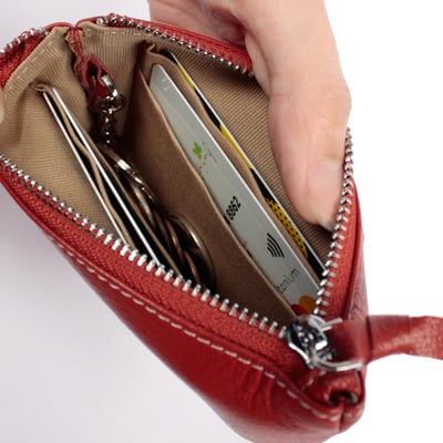 微笑真皮鑰匙零錢包（多色）2